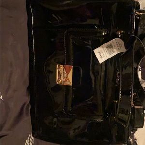 Patient leather large Black Purse